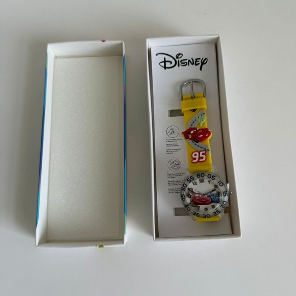 NWT - Disney Cars Kids' Plastic Time Teacher Analog Quartz 3D Strap Watch - Picture 7 of 14